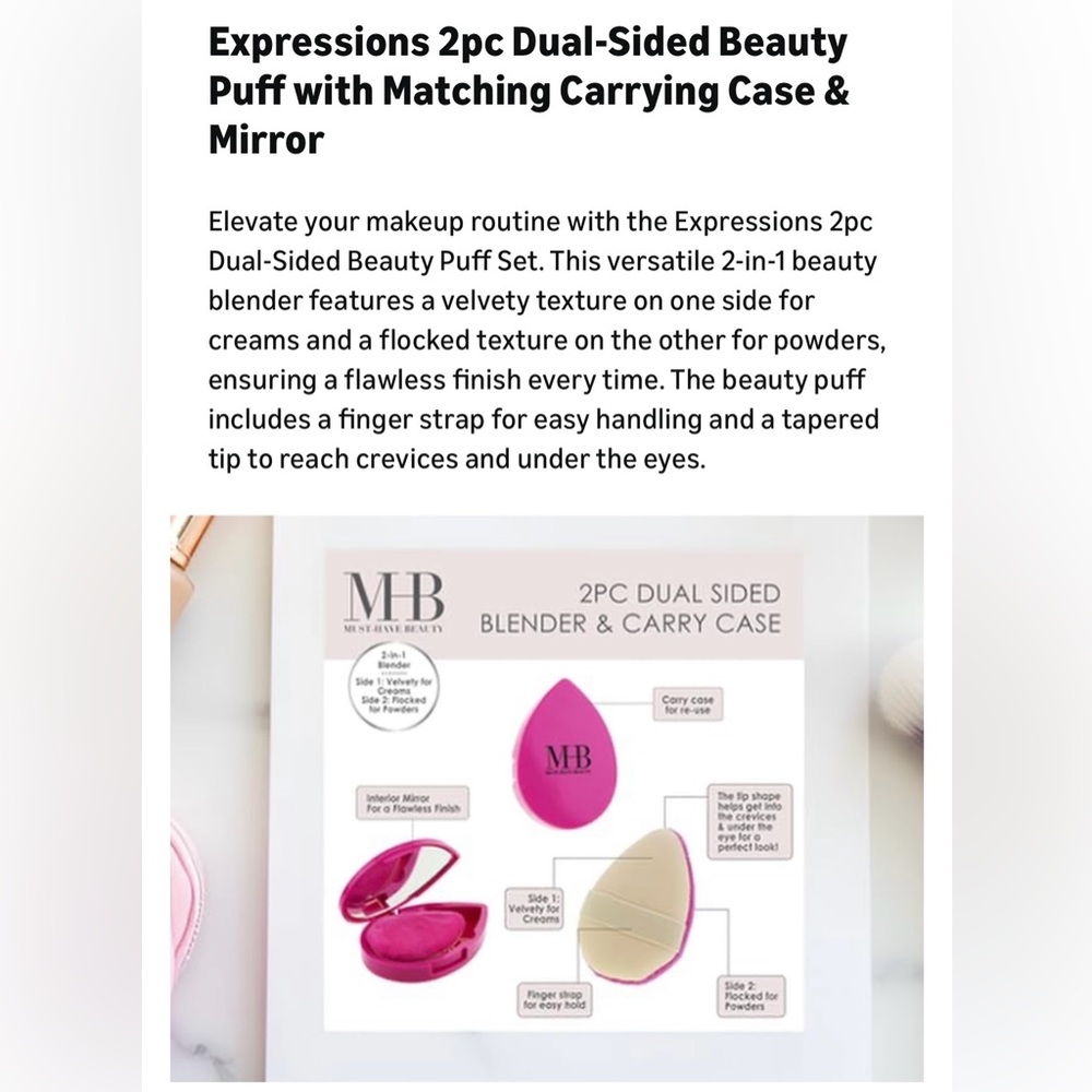 Pink Makeup Sponge Compact - Picture 8 of 10